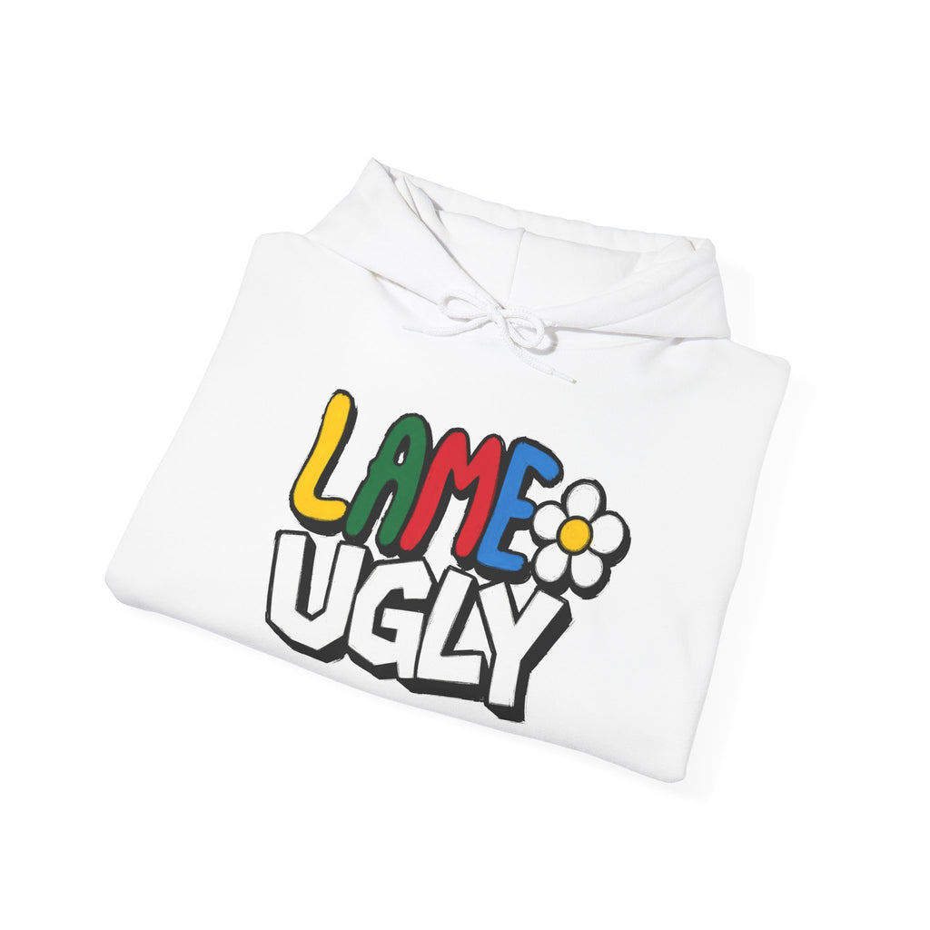 Hoodie — 'Lame Ugly' Retro Daisy Graphic Hoodie