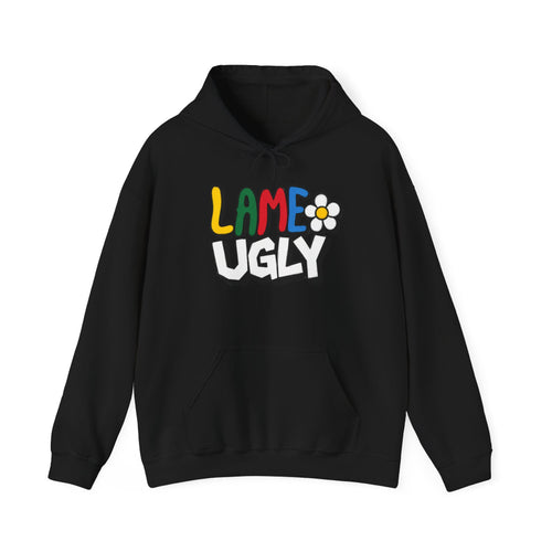 Hoodie — 'Lame Ugly' Retro Daisy Graphic Hoodie